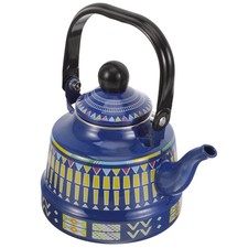 Colorful Geometric Flower Teapot Enamel Water Kettle for Stove Top