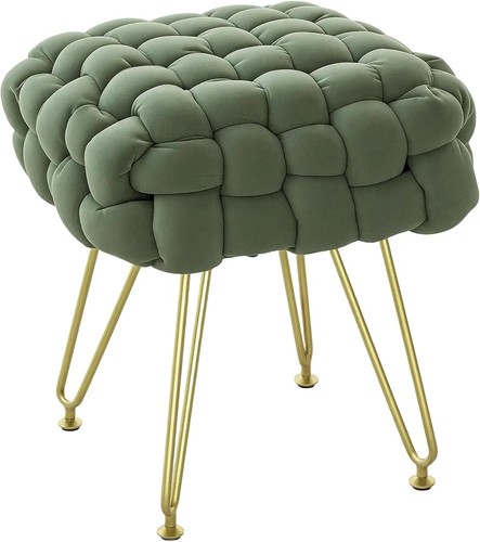 Woven velvet foot - velvet, stool