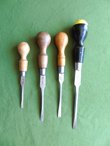 Vintage wooden handle - wooden,