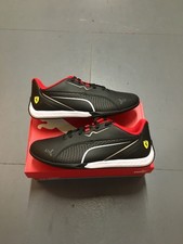Size UK 9.5 PUMA Scuderia Ferrari Drift Cat 11 Lace Up  Mens Black Trainers 