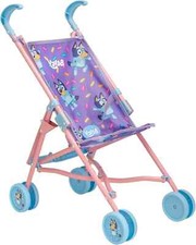 Bluey Foldable Junior Dolls Stroller Kids Buggy Pram Pushchair Toy Ages 2+