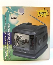 Vintage Portable 5 Inch Black