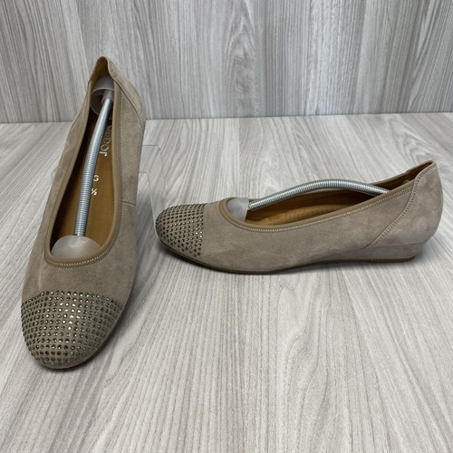 Gabor beige suede - beige, small