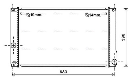 Ava coolant radiator to2608 - coolant,