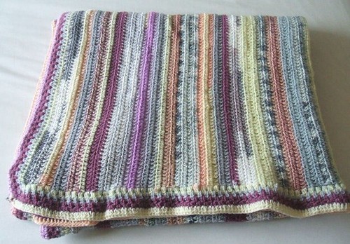 Large hand crocheted blanket - large,
