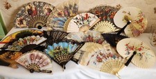15 x Vintage Hand Held Fans
