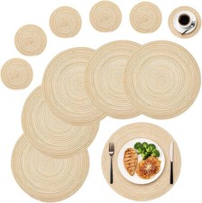 6PCS Round Dinner Table Mats
