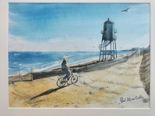 Original seascape watercolour - original,