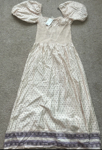 Beige purple polka dot - beige,