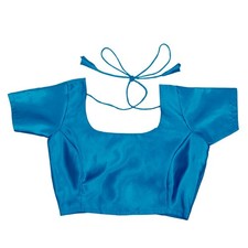 Women's Satin Saree Blouse Readymade Indian Designer Sticthed Crop Top Choli