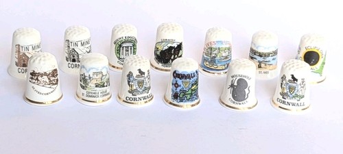 Vintage cornwall thimbles - vintage,