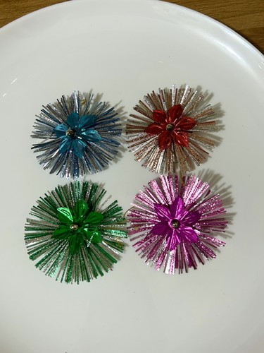 Vtg 1950s 1960s tinsel foil - 4,