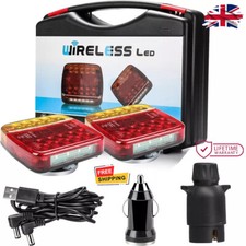 LED Magnetic Wireless Rear Tail Lights Battery Operated Tow Towing Tail Trailer