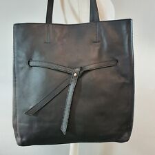 M&S AUTOGRAPH Leather Slouchy Hobo Tote Bag Large Shopper Shoulder Black