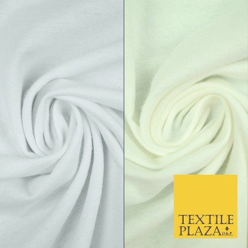 Plain white cream winceyette - plain,