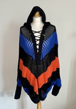 BALMAIN COTTON SILK BLEND OVERSIZED KNIT HOODIE JACKET SIZE S 90% OFF RRP