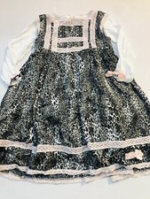 Little Darlings Leopard Print Dress Age 2 -3 Girls Designer Clothes