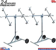 2x Large Rotating Body Shop Panel Stand Paint Repair Panelstand