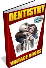 DENTISTRY - 85 VINTAGE BOOKS ON DVD - dentist,hygienist,dental,dentures,teeth