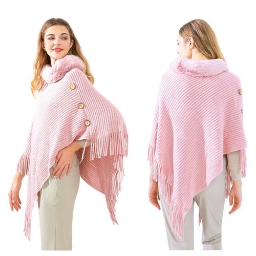 Lady faux fur - faux, cape