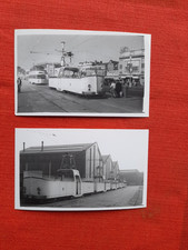 2 Rare C1950's Tram Photographs Blackpool No 603 & 236 Louis Tussauds Building