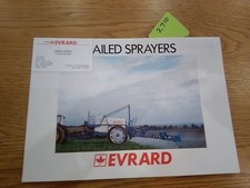 Evrard Trailer Sprayer Sales Brochures Leaflet