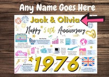 Personalised 50th Wedding