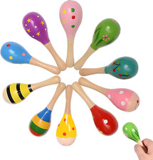 Baby maracas 5pcs wooden - baby,