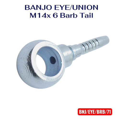 14mm banjo union eye barb - 14mm, union/eye