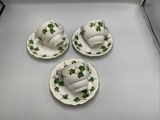 3 x Colclough Ivy Leaf Duos