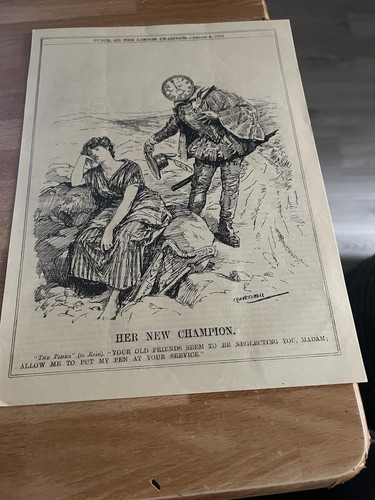 Punch cartoon 1919 her new - cartoon,