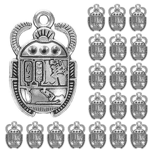 Pcs metal scarab charms - pcs,