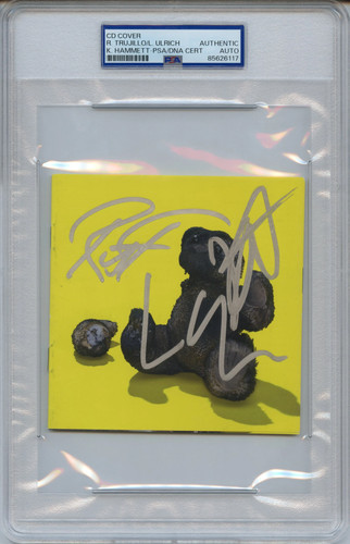 Metallica signed autographed - metallica,