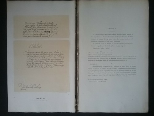 1642 letter from king - from, charles
