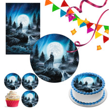 Wolve Wolf Cake Topper Party