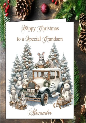Personalised christmas card - personalised,