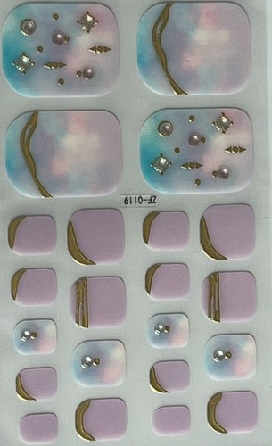 Toe nail wraps - toe, peel