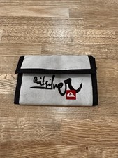 Vintage Quicksilver Bi Fold Wallet Cloth Canvas Surfer Red