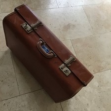 Vintage Brown Suitcase With