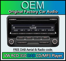 VW RCD 310 DAB Radio, VW Jetta
