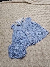  Baby Girls Ralph Lauren Dress And Pants Set Age 3 Months/excellent condotion 
