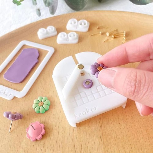 Clay earring tools - clay, stud