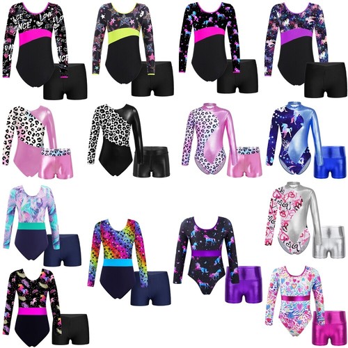 Gymnastics leotard and shorts - gymnastics,