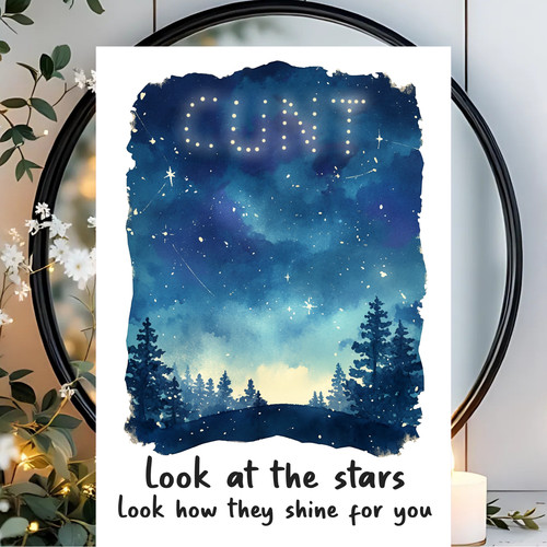 Rude birthday card him - c***,