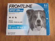 FRONTLINE SPOT ON Flea, Tick & Lice Treatment For medium dog 6 Pipettes(AVM-GSL)