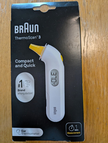 Braun thermoscan digital - 3, ear