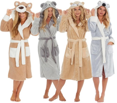 Luxury fleece animal robe - luxury,