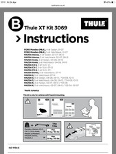 Thule Fitting Kit 3069 used