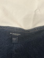 Vintage Burberry Denim Kilt Skirt