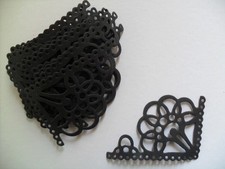 12 DIE CUT BLACK CORNERS FOR